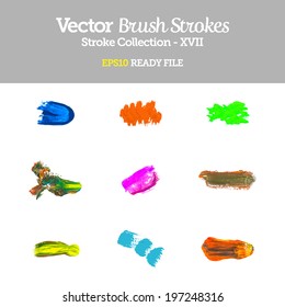 Vector Brush Strokes Collection EPS10 Ready File