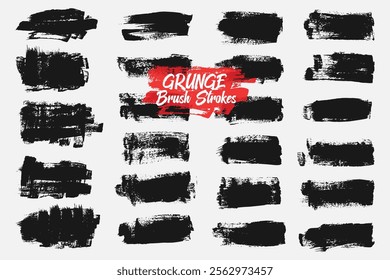 vector brush strokes collection, Ink splatters,grungy painted lines,artistic design elements:waves,circles,triangles.Vector paintbrush set