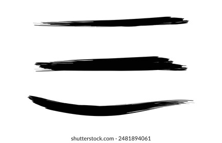 Vector brush strokes vector graphic design.