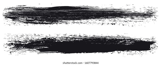 Vector brush strokes.Set of grunge brushes.