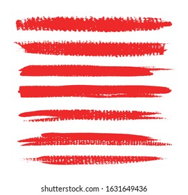 Vector brush strokes.Set of grunge brushes.