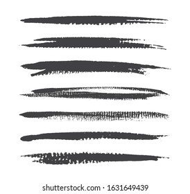 Vector brush strokes.Set of grunge brushes.