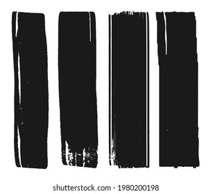 Vector brush strokes.Set of grunge brushes.