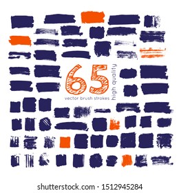 trazos vectoriales de pintura sobre fondo blanco 