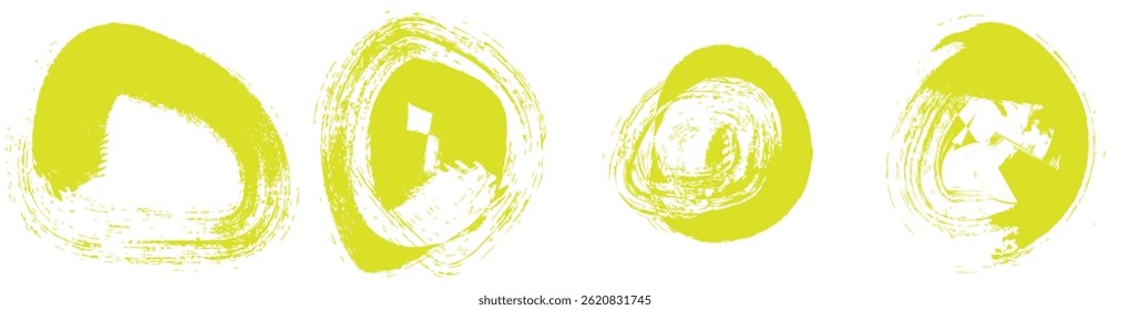 Vector Brush Strokes Set , Brush Stroke Set – Perfect for Posters , Abstract Vector Brush Strokes , Paint Style Vector Brush Stroke Collection ,