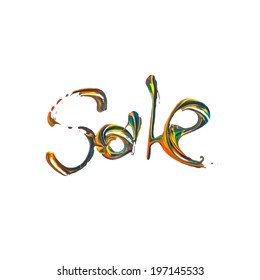 Vector Brush Strokes Text EPS10 Ready File