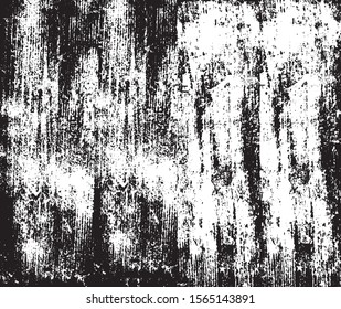 Vector brush strokes texture. Distressed uneven texture. Grunge background. Abstract vector illustration. Overlay to create interesting effect and depth. Black isolated on white background. EPS10.