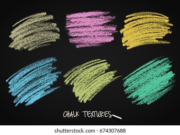 Vector brush strokes. Textures of chalk and charcoal. Soft pastel colors. High resolution image. Grunge template. For registration of design projects.