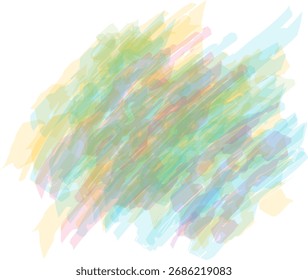 Vector Pinceladas, amarillo, azul, azul oscuro, fondo. Conjunto de cuadros de texto de colores. Colección de pincel de pintura. Textura de Anuncio de pincel sucio.