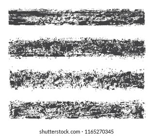 Vector brush strokes.Grunge brushes set.