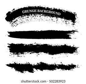 Vector Brush Strokes.Hand Drawn Brushes.