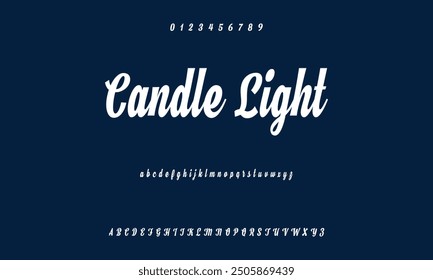 Vector brush style font, alphabet, and typeface 