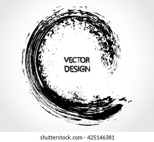 Vector brush wave.Grunge surfing wave.