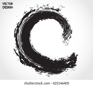Vector Brush Wave.Grunge Surfing Wave.