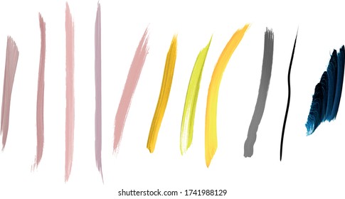 Vector brushes set, whit skintone colours