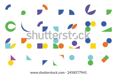 vector brutalist geometric shapes. geometric forms bauhaus minimalist. brutalist geometric shapes, symbols