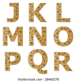 vector bubble alphabet - part 2