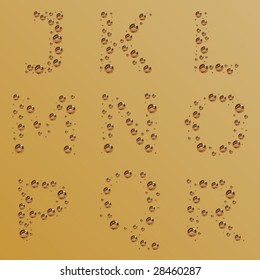 vector bubble alphabet - part 2
