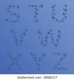 vector bubble alphabet - part 3