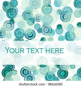 Vector bubble background