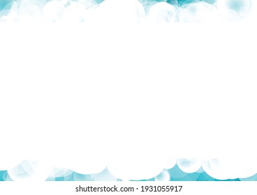 Vector : Bubble with blue sky background
