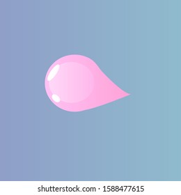 vector bubble gum pink icon