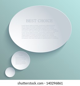 Vector bubble speech background. Eps10