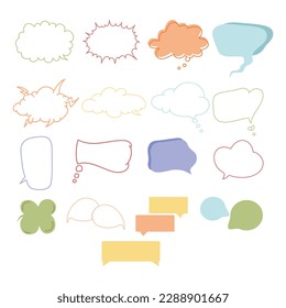 Vector Bubble Speech Illustration, Bubble Text Sticker Element Design