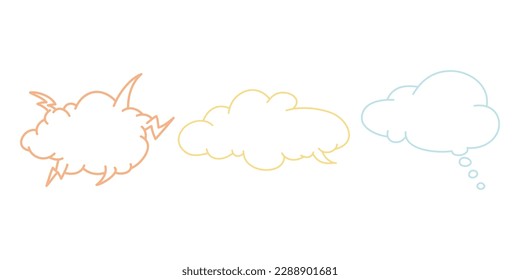 Vector Bubble Speech Illustration, Bubble Text Sticker Element Design