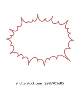 Vector Bubble Speech Illustration, Bubble Text Sticker Element Design