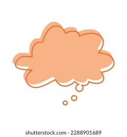 Vector Bubble Speech Illustration, Bubble Text Sticker Element Design