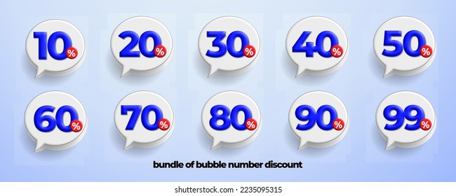 vector bubble speech sale discount 10%,20%,30%,40%,50%,60%,70%,80%,90%,99% price flashsale Purple, blue colors