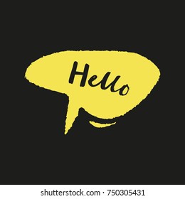 Vector bubble, talk, message symbols, direct speech, elements for design, templates, happy picture.