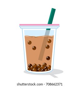 Vector of bubble tea