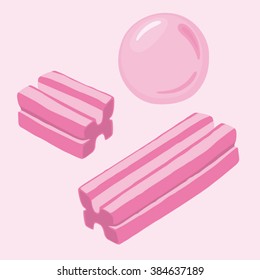 Vector bubblegum illustration