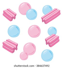 Vector Bubblegum Illustration