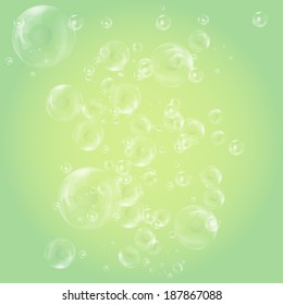 Vector bubbles abstract background element