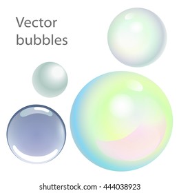 Vector bubbles. The elements of design 