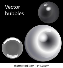 Vector bubbles. The elements of design. 