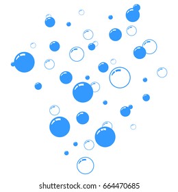 Vector bubbles ideas for Your creativity. For the car wash. The design of the shower enclosure.