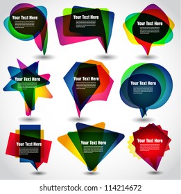 vector bubbles for speech