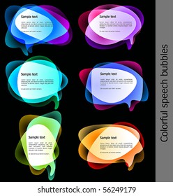 vector bubbles for speech