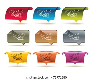 vector bubbles for speech