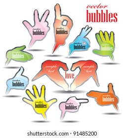 vector bubbles for speech