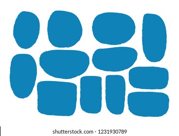 Vector bubbles speech doodle set. hand-drawn.