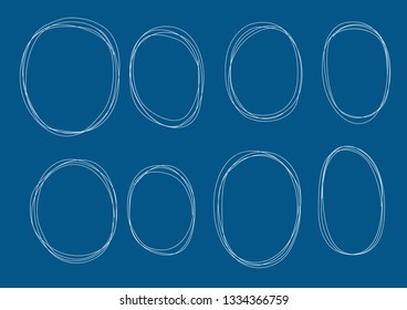 Vector bubbles speech doodle set. hand-drawn.