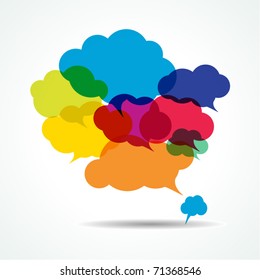 vector bubbles for speech - eps10