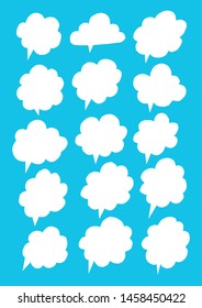 Vector bubbles speech. hand-drawn. Illustration.