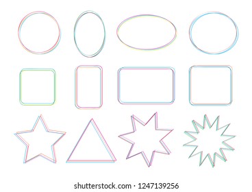 Vector bubbles speech set.