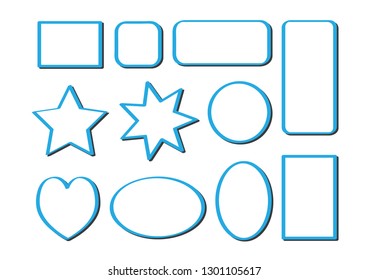 Vector bubbles speech set.
